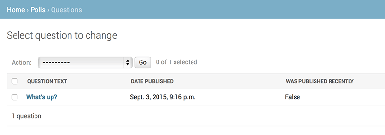 Страница списка опросов, обновленная